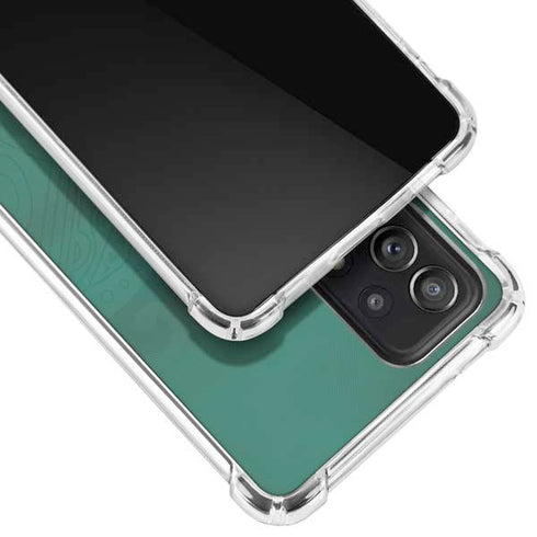 Senegal Soccer Flag Galaxy A72 5G Clear Case